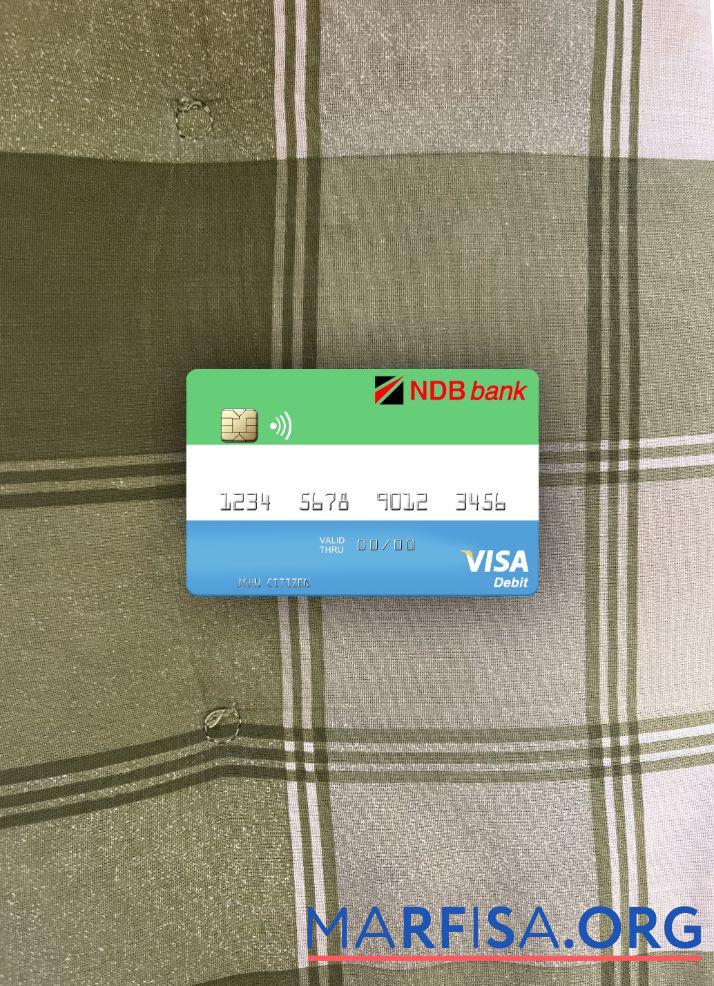 Downloadable Sierra Leone National Development Bank visa debit card photolook front example